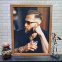 Ver imagem 1 de Quadros Barba Barbearia 35cmx45cm Modelo 5