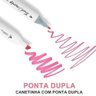 Canetinhas 80 Cores Touch Marcador Permanente Duas Pontas com Estojo - 8