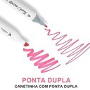 Ver mais imagens de Canetinhas 80 Cores Touch Marcador Permanente Duas Pontas com Estojo