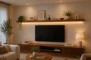 Ver imagem 2 de Prateleira MDF 45mm LED 250x20 Suporte Invisivel Italian Noce 3000k Bivolt