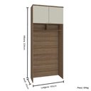 Ver imagem 3 de Guarda Roupa Modulado Ponte 100cm 2 Portas 234cm Alt Setiba