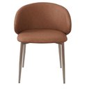 Ver imagem 4 de Cadeira P/ Mesa Jantar Estofada Courino ou Linho 2 unidades Cor:caramelo com Champagne