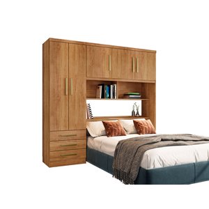 Guarda Roupa México C/ Cabeceira 5 Portas 3 Gevetas Cedro