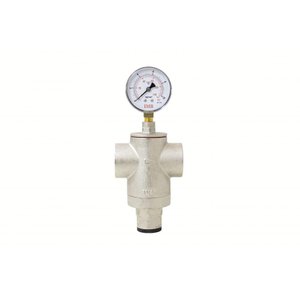 Válvula Redutora Pressão 1.1/4 Latão Ivm e Manômetro 150psi