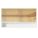 Ver imagem 6 de Armário de Cozinha Aéreo 2 Portas de Correr de Vidro Reflex e 1 Nicho Branco Glamy Madesa