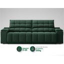 Ver imagem 5 de Sofá com Porta Copos e Carregador Usb Retrátil e Reclinável Samurai 2,00m Velosuede Verde -