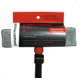 Limpa Vidros 2 em 1 Pano Microfibra Lavável Rodo de Limpeza - 7