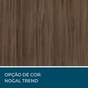 Ver imagem 6 de Escrivaninha Mesa Escritório em L Office Nt 2005 2 Gavetas 3 Portas 157cm Nogal Trend Marrom