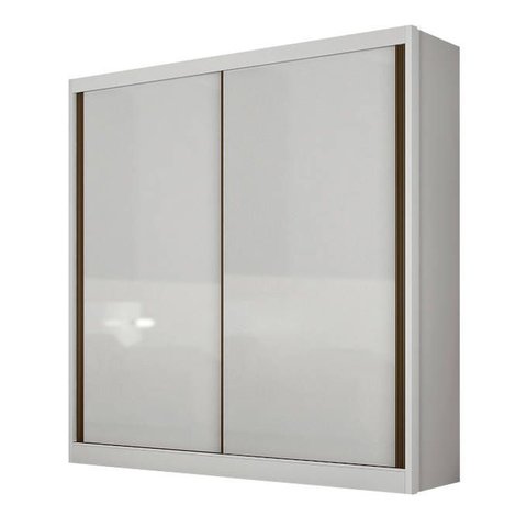 Guarda Roupa Solteiro 2 Portas 3 Gavetas - Toledo-branco - Móveis Novo Horizonte