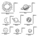 Ver imagem 5 de Adesivo Astronauta Espaço Foguete Nave Planetas Transparente