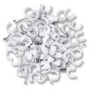 Ver imagem 5 de Kit 1000 Grampo Fixa Fio Cabo Coaxial Miguelo 5mm Branco
