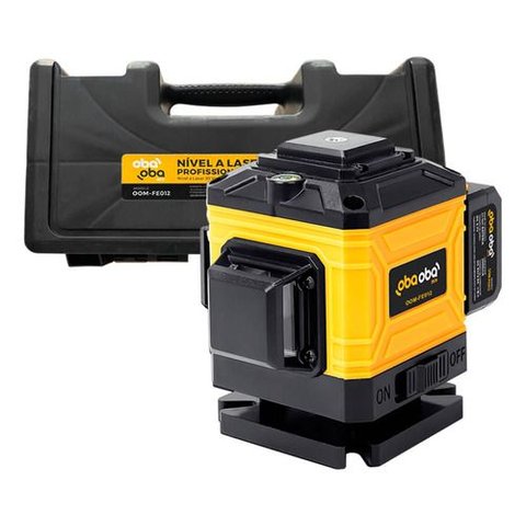 Nível Laser 12 Linhas Luz Verde3d Recarregável Autonivelante