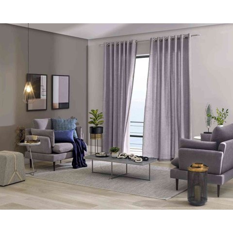 Cortina Duplex 5,40x2,50 m Linen Cru Bella Janela 601012613601011.52