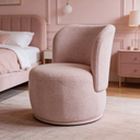 Ver imagem 1 de Kit 2 Poltronas Lia Compacta Orgânica Bouclé Moderna Confortável Sala Espera Recepção Consultório Ha