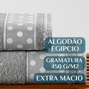 Ver imagem 3 de Jogo Toalhas de Banho e Rosto Romance C/ 5 Pçs Super Luxo Gigante Grossa:cinza