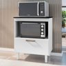 Balcao Jupter para Forno Microondas Branco Lacca Zanzini - 4