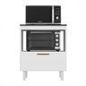 Balcao Jupter para Forno Microondas Branco Lacca Zanzini - 2