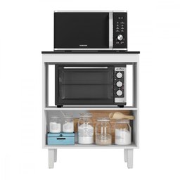 Balcao Jupter para Forno Microondas Branco Lacca Zanzini - 5