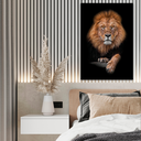 Ver imagem 2 de -18% Quadro Realeza do Leão -- BR ARTES Pequeno 60x40