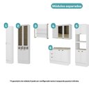 Ver imagem 4 de Armário de Cozinha Completa com Balcão Milla Lily Max Carraro Branco