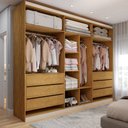 Ver imagem 2 de Guarda-roupa Casal Madalena 6 Portas 6 Gavetas 100% Mdf - Panorama Móveis