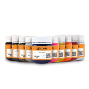 Kit com 10 Cores de Pigmentos em Pasta