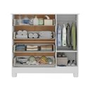 Ver imagem 5 de Cômoda Infantil 95cm 1 Porta com Vidro e 4 Gavetas Nina Multimóveis Mp4505 Branco