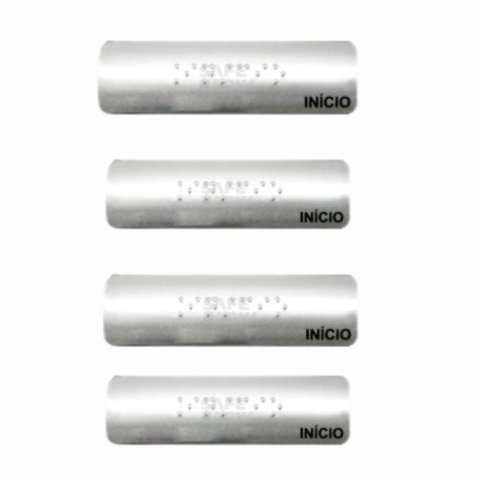 Placa Braille para Corrimão Andar Inicio