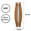 Ver imagem 2 de Vaso de Chão Decorativo Grande Obelisco Mdf:marrom