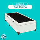 Ver imagem 5 de Cama Box Bau Solteiro Blindado Nature Branco 78x188