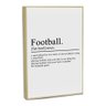 Quadro Decorativo Football Definition com Moldura Filete - 1