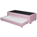 Ver imagem 2 de Base Tribox Solteiro Anne c/ Dupla Auxiliar 48 cm X 88 cm Rosa
