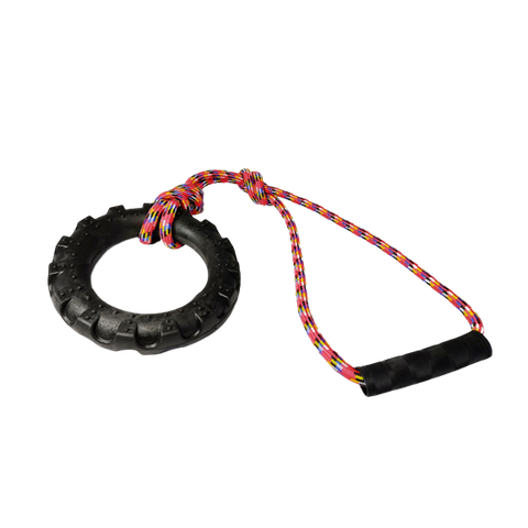 Brinquedo para cães Puxador Com Corda 12mm Pneu Hard (GG)