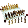 Jogo de Xadrez DOM QUIXOTE Em Latão Reciclado Exclusivo SAT - 11