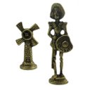 Ver imagem 2 de Jogo de Xadrez DOM QUIXOTE Em Latão Reciclado Exclusivo SAT