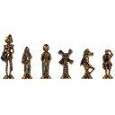 Ver imagem 3 de Jogo de Xadrez DOM QUIXOTE Em Latão Reciclado Exclusivo SAT