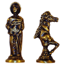 Ver imagem 4 de Jogo de Xadrez DOM QUIXOTE Em Latão Reciclado Exclusivo SAT