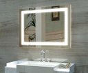 Ver imagem 1 de Espelho com Led 3 Cores Parede 90x60 Jateado Vertical 60x90 ou Horizontal