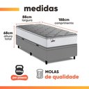 Ver imagem 3 de Cama Box Baú Solteiro Real Max Force Softgel 88x188x68cm