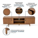 Ver imagem 6 de Rack Ripado para TV até 65 Polegadas em Madeira Maciça 180cm Rischio Cappuccino