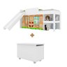 Cama com Grade de Proteção Infantil Branco Miles Shop Jm - 2