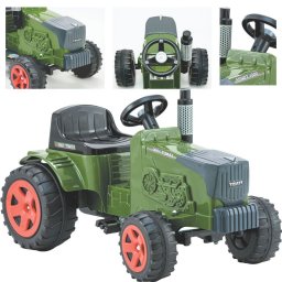 Trator Pedal Infantil Biemme Fendt com Caçamba Retro Verde - 3