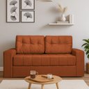 Ver imagem 1 de Sofá Cama Casal 182cm em Tecido Linho com Espuma D28 Soft Murilo