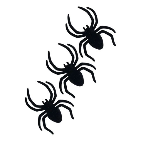 Aranha Hallowen Kit 3 Uni Tarantula Camurça Decoraçao Festa Enfeite Dia Das Bruxas Pegadinha Susto T