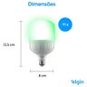 Lampada Bulb Led T 30w Bivolt Rgb Wifi Elgin 48lsb30wifi0 - 2