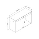 Ver imagem 2 de Mesa para Computador Msm 439 2 Gavetas 120cm Branca