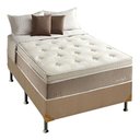 Ver imagem 1 de COJUNTO BOX + COLCHÃO HERVAL DIPLOMAT MOLAS MAXSPRING CASAL 138X188X79