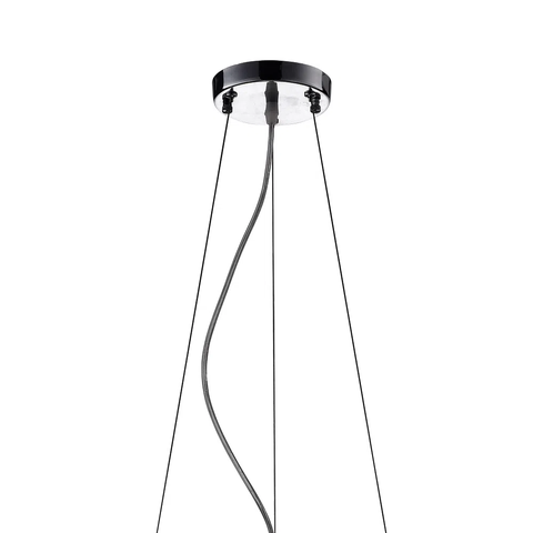 Pendente / Plafon Soho Cromado Transp e Cobre (d)40cm (a)23cm 5xg9 125w - Pd002co