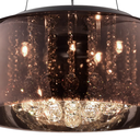 Ver imagem 3 de Pendente / Plafon Soho Cromado Transp e Cobre (d)40cm (a)23cm 5xg9 125w - Pd002co