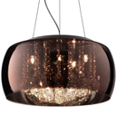 Ver imagem 2 de Pendente / Plafon Soho Cromado Transp e Cobre (d)40cm (a)23cm 5xg9 125w - Pd002co